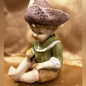 Vintage Ceramic Piano Boy